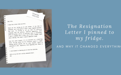 Why I Wrote a Resignation Letter from Motherhood