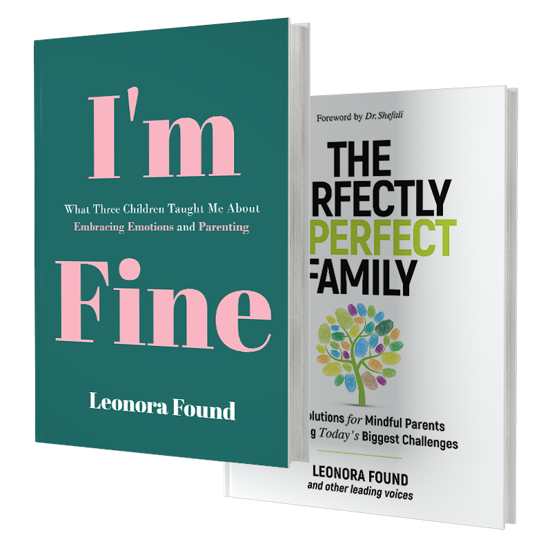 I'm Fine by Leonora Found and The Perfectly Imperfect Family, book covers